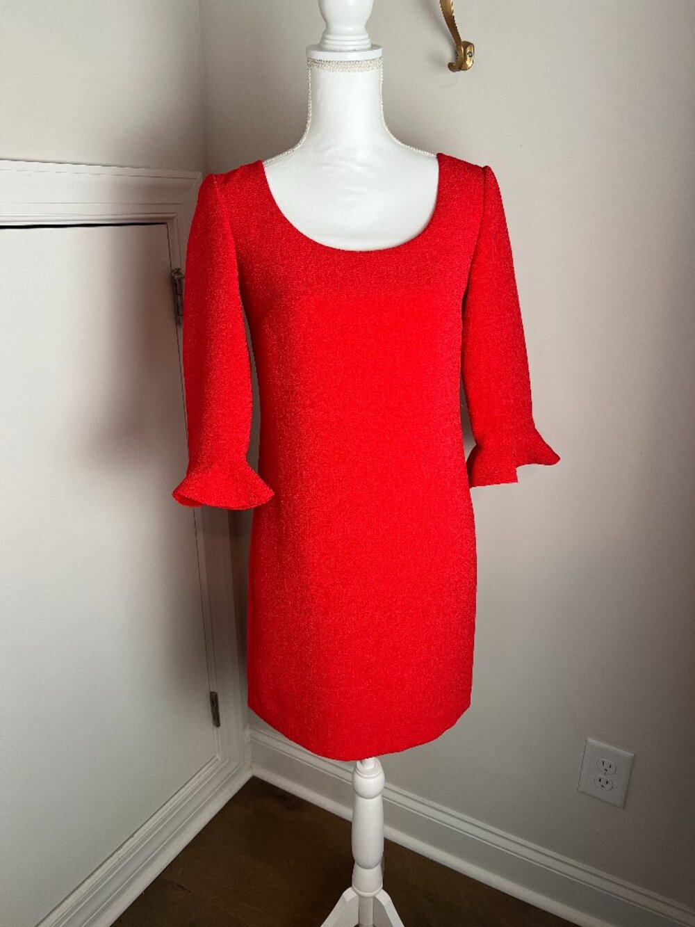 Ann Taylor Vivid Red Dress Size 0